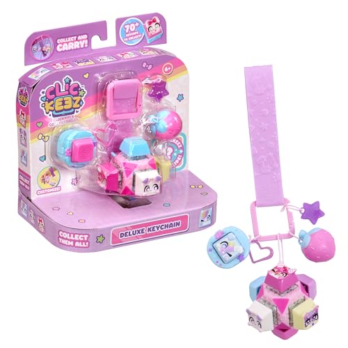 Clickeez: Clickee Cube | Includes 7 Clickable Keyboard Collectibles! | 70 Characters To Find Cute Themes & Rare Surprises | Girls Gifts and Collectables Ages 6+