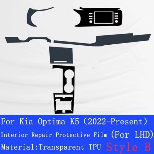 Film TPU anti-rayures boîte de vitesses Kia Optima K5 22 - 7