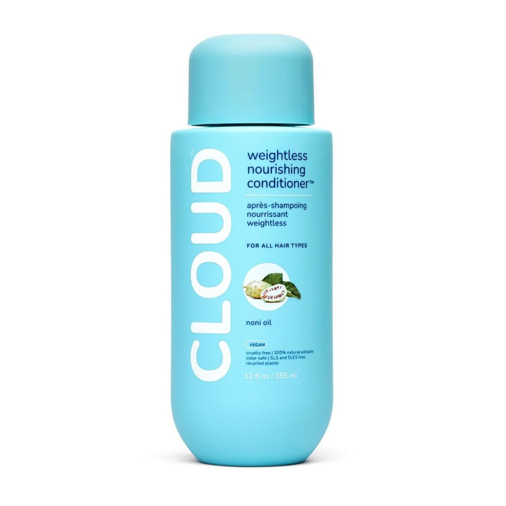 Cloud Weightless Nourishing Conditioner — Lightweight Hydrating Conditioner for Dry, Damaged & Color-Treated Hair — Soft Shine & Smoothness Without Heavy Build Up — 12 oz