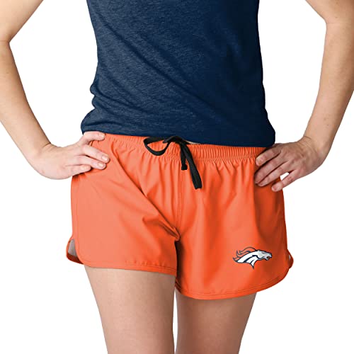 FOCO Denver Broncos NFL Womens Solid Running Shorts