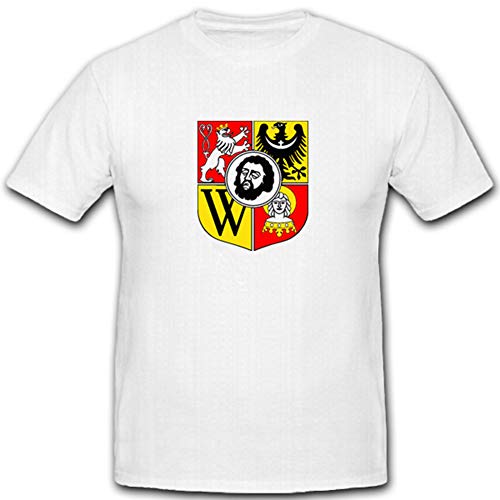 T-shirt blanc Breslau #4524 avec armoiries Pays-Bas et Pologne en taille XXXL