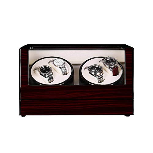 UKUOFL Caja de Enrollado de Reloj 4, Exterior de Pintura de Piano de Carcasa de Madera Cover