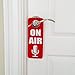 GRAPHICS & MORE On Air Microphone Recording Radio Podcast Plastic Door Knob Hanger Sign