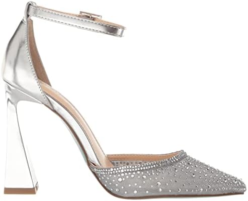 Betsey Johnson Women's Viola Pump, Silver, 5.5 | Image 5