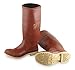 Knee Boots, Sz 7, 15" H, Br Red, Stl, PR