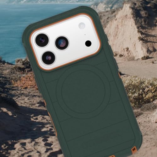 Image of OtterBox iPhone 17 Pro Max (Only) - Defender Series Case - Vintage Indigo Dream (Blue & Black) - Snaps on MagSafe - Tough - Rugged & Durable