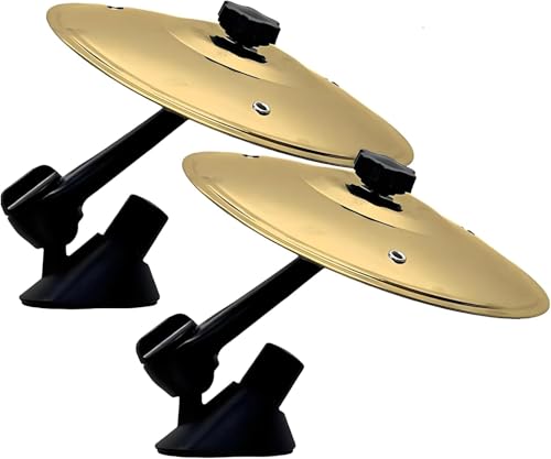 Car Cymbal Air Vent, Car Drum Cymbal Air Vent, Make Your Driving More Fun, Easy Installation and Rugged, Suitable for All Types of Vehicles (Gold 2PC)