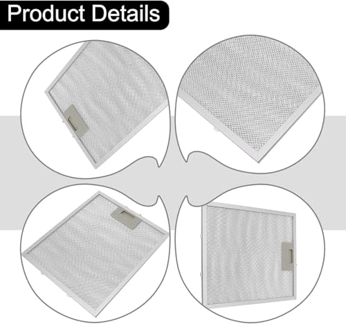 Filtro de grasa metálico reutilizable y lavable para atrapar aceite de cocina 6