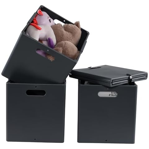Annkky Foldable Plastic Storage Cube Set Cover