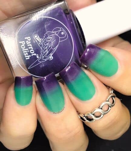 Parrot Polish Esmalte de uñas térmico Purple Gum Paste - PúrpuraVerde