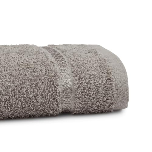 Image of Welspun Arlo Sports Hand Towel Set of 2 | 100% Cotton Gym & Fitness Essential | Soft, Absorbent & Quick Dry Sport Towel | Sweat Control for Workout, Yoga & Travel | 40 x 90 cm | Dark Blue & Grey
