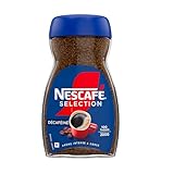 NESCAFE Sélection Décaféiné - Café Soluble Instantané - Grains Robusta - Flacon De 200 g