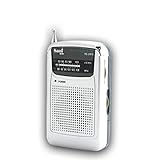 ✅【 Radio portátil de tamaño compacto】Esta radio inalámbrica de tamaño reducido cabe perfectamente en cualquier bolsillo para que la tengas siempre a tu lado escuchando tu frecuencia favoritas y la puedas usar en varios lugares de casa como en viajes y durante tus desplazamientos.