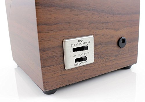 Heiden Single Automatic Watch Winder - Japanese Motor - AC Adapter Included - Can Run on Batteries - 12 Multiple Settings - Zero Magnetization Single Watch Winder (Walnut)