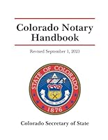 Colorado Notary Handbook: Revised September 1, 2023 B0CRQGX9FX Book Cover