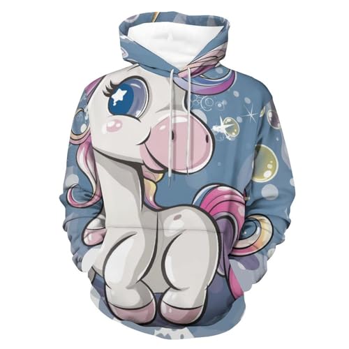 Sweat à capuche licorne pour des journées cocooning confortables en taille S