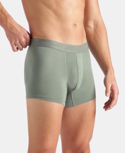 Image of Jockey IC25 Men Tencel Micro Modal Cotton Elastane Stretch Solid Trunk with Natural StayFresh Properties