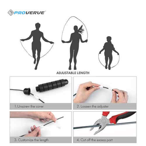 Image of Skipping Rope for Men, Women and Kids, Tangle Free, Anti Slip Rubber Handles for Gym Workout & Weight Loss Training (Pack of 1) (Steelwire)