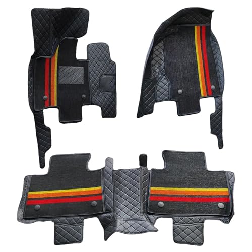 滑り止めカーフロアマット フルカバーカーペットラグパッド インテリアアクセサリー に適合するエクスプローラー 2020 2021 2022 U625 MK6 6シート用
