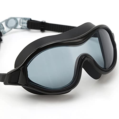 Yuehuamech Adult Swimming Goggles Large Frame No Leaking Anti Fog UV Protection Swimming Goggles with Ear Plugs Clear Vision Water Goggles For Men Women Freediving Swimming - Image 4