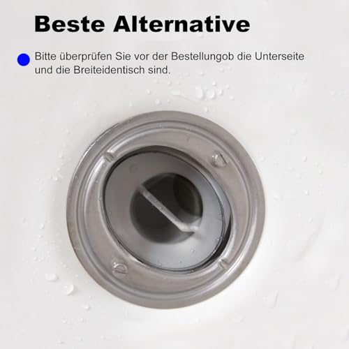 Tauchrohr für Viega Tempoplex 6958.1-821, Baureihe ab 2001–2006, Geruchsverschluss Dusche Tauchrohr mit Dichtung, Durchmesser 62,5 mm