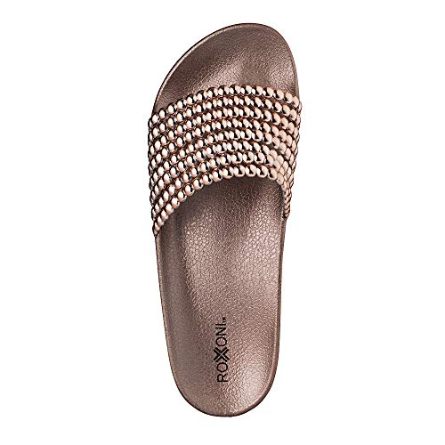 Roxoni Women's Slippers with Pearl Strap3