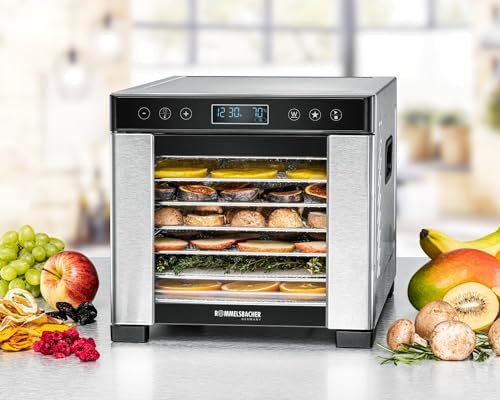 Bild 1 - ROMMELSBACHER Dörrautomat DA 650, Dörrfläche 0,5 m², inkl. 7 Edelstahl-Dörrtabletts, 1 Dörrgitter, 1 Dörrunterlage, LCD-Display, 99 Std. Zeitschaltuhr, Temperatur einstellbar (35 °C – 75 °C)