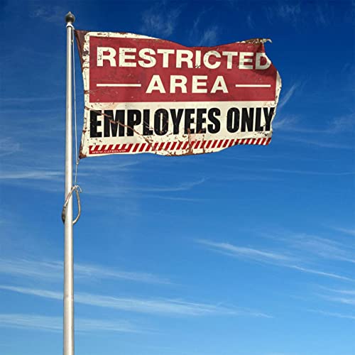 Bandera de Restricted Area para Cuarto Gamer de Adolescentes 5
