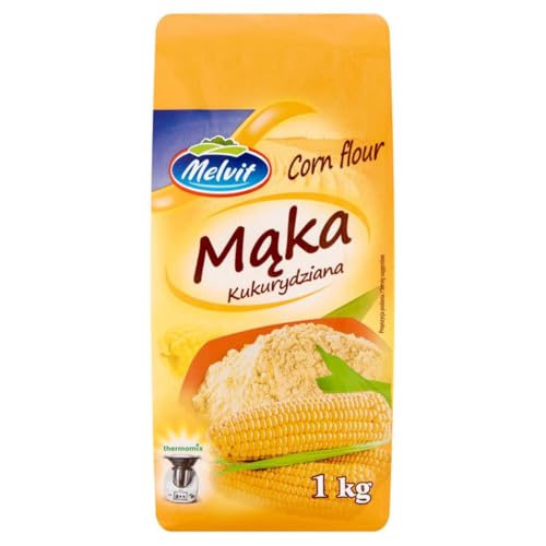 Farine de maïs MELVIT 1 kg mouture fine pour pâtisserie et cuisine sans blé