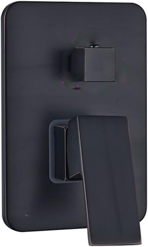 Solid Brasswall Mount Shower Mixer Control Concealed Shower Faucets Faucets Black Brone 3way