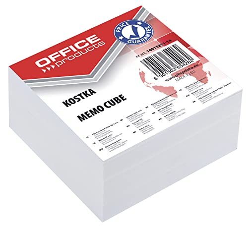 OFFICE_PRODUCTS Note Box Refill White 85 x 40 x 85 mm