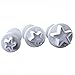KALAIEN 3-Piece Star Fondant Plunger Cutter Set Cake Cookies Decorating Tool Mold
