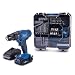 Produktbild Scheppach Werkzeugkoffer mit Akku Bohrschrauber & 74 tlg. Zubehör | Mobile Werkstatt C-DTB74/1-X inkl. 2Ah Starterkit | 20V-IXES-Serie | 1,5-13mm Spannbereich | 50Nm Drehmoment | ohne Schlagfunktion
