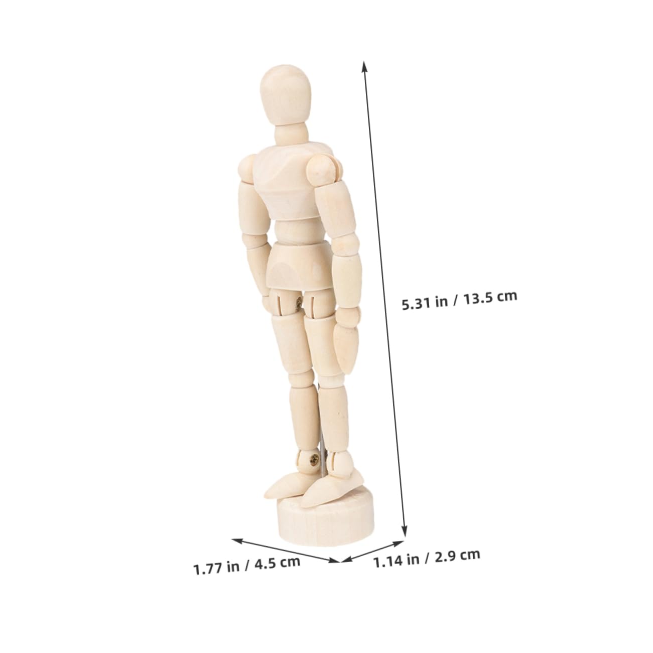 SUPVOX Art Mannequin Figure Drawing Model Figure Wooden Peg Dolls for Home Office Decor