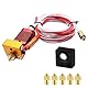 Luabue 6pcs Hotend 3D Drucker Extruder Montiert 5 x 0,4 mm Düse Hot End 24V 40W Metall Extruder Hotend Kit für Ender 3 Ender 3 Pro