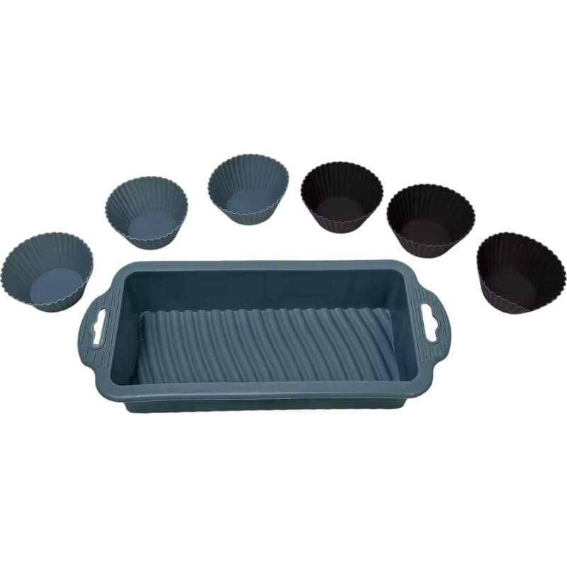 Juego de Cocina y Repostería para Niños de 12 Piezas, Rodillo, Moldes de Silicona, Batidor y Cepillo