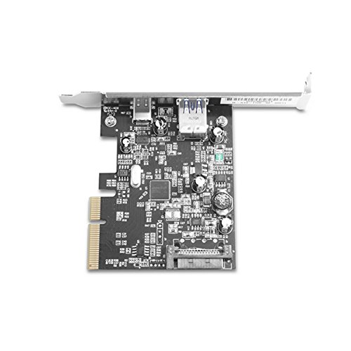 Carte d'interface PCIe USB Smartteck UGT-PC371AC 3.1 ASM1142 Noir - 4