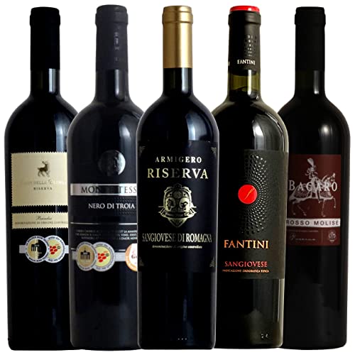 ヴィネクシオ 厳選イタリア 赤ワイン イタリア名家飲み比べ ソムリエ厳選 ワインセット 750ml 5本セット