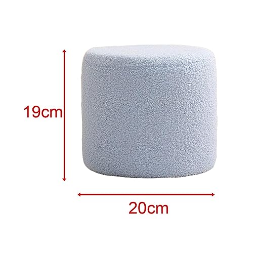 Pouf cube bleu assise d'appoint confortable pour entrée et petits salons