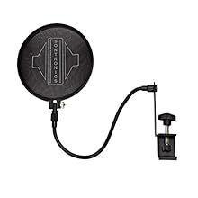 Dual-layer, nylon-mesh pop filter Reduces popping and sibilance on vocal and instrument recording Helps to prolong the lifespan of your microphones Adjustable mic clamp and flexible gooseneck Comes with spare nylon cartridge in frame