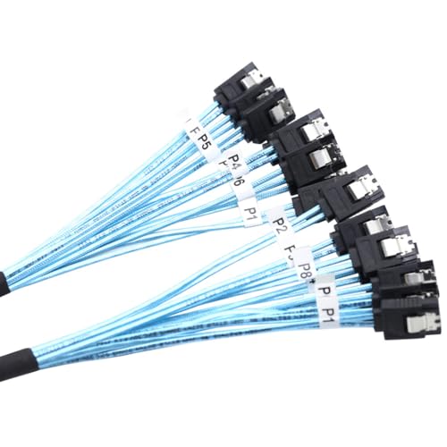 JMT Cable Extensor SATA 8x a 8x 180° 100 cm miniatura 6