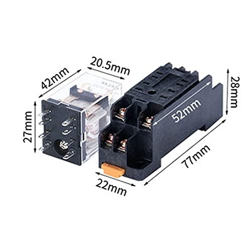 Relais DPDT Micro Mini MY2NJ AC 36V avec support base
