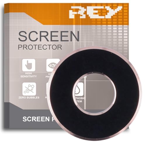 REY Protector Cámara Trasera 3D 5D sin Cubrir Lentes para iPhone XR, Aluminio Color Negro - Dorado