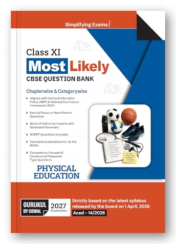 Image of Gurukul by Oswal CBSE Class 11 Physical Education Most Likely Question Bank for 2027 Exam | Chapterwise & Categorywise Questions, Competency-Based Practice, NCERT & Exemplar Questions