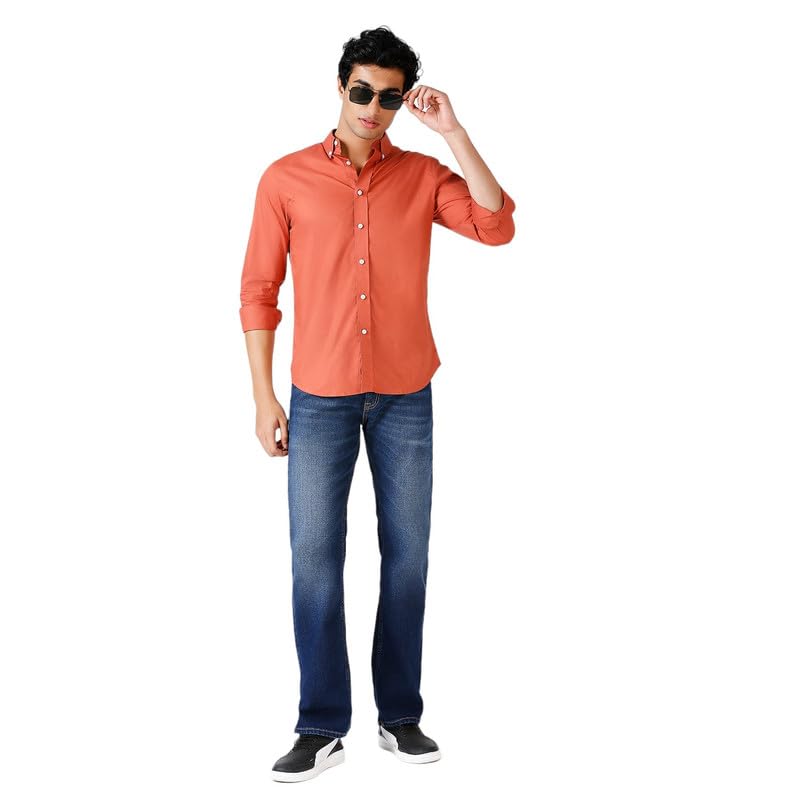 Image of MARK & ALBERT Men's Cotton Formal Shirt