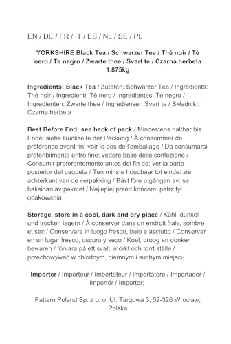 Taylors Of Harrogate Yorkshire Tea, 600 Tea Bags