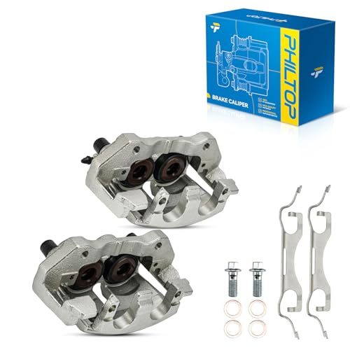 Image of PHILTOP Brake Caliper Front Compatible with 2011-2017 Jeep Grand Cherokee, 2011-2018 Dodge Durango, 18-B5296, 18-B5297