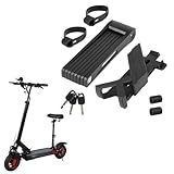 Tragbares Faltschloss Fahrradschloss aus gehärtetem Stahl Diebstahlsicherung für E-Scooter & Fahrräder, 174 x 52 x 28 mm, 691 g