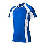 Mizuno Techno-Volleyball-Trikot für Damen, V-Ausschnitt, Damen, 440442.5200.02.XXS, Royal/Weiß, XX-Small