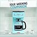 Nostalgia Retro 12-Cup Programmable Coffee Maker With LED Display, Automatic Shut-Off & Keep Warm, Pause-And-Serve Function, Aqua